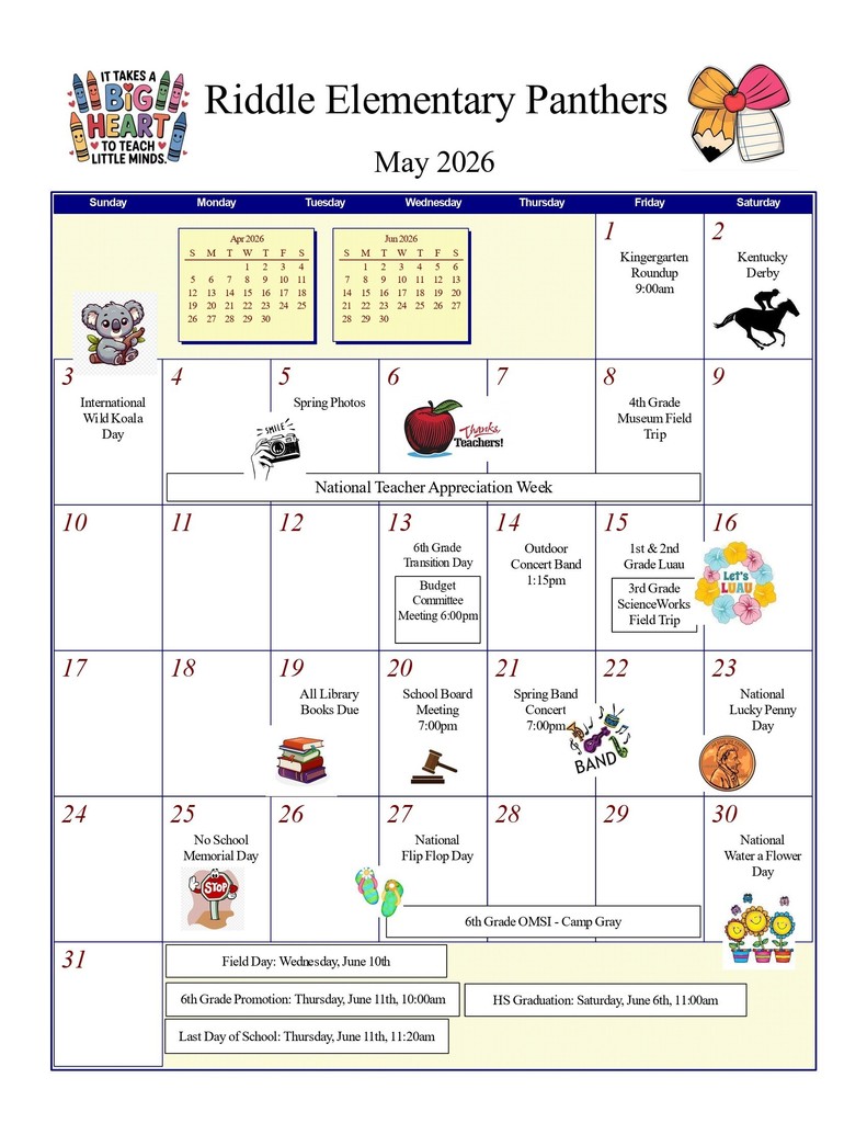 May Calendar