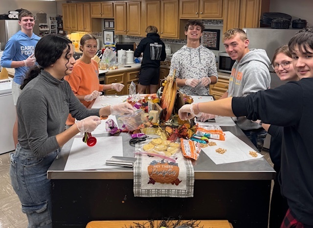FCS students filling snack bags