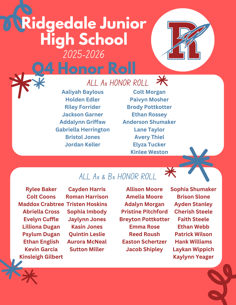 Q4 JH Honor Roll