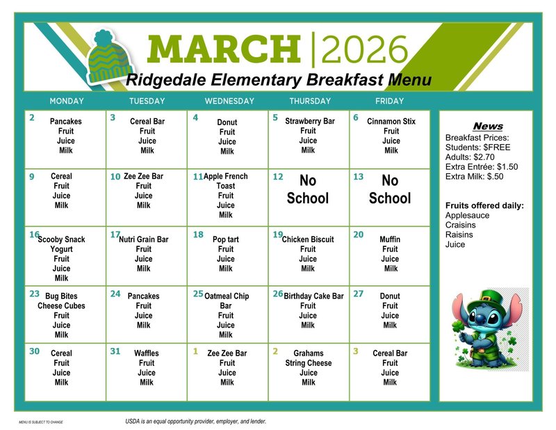 Elementary Breakfast