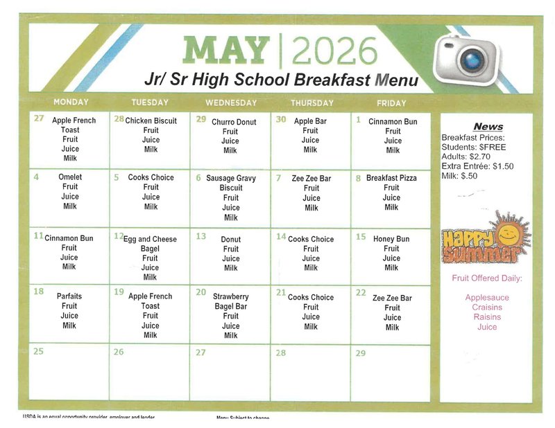 Jr./Sr. Breakfast