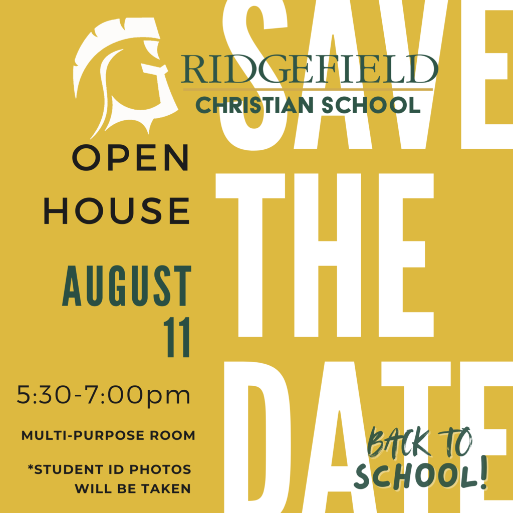 Back to School Open House August 11 from 5:30-7pm in the RCS Multi-Purpose Room Student ID Photos will be taken