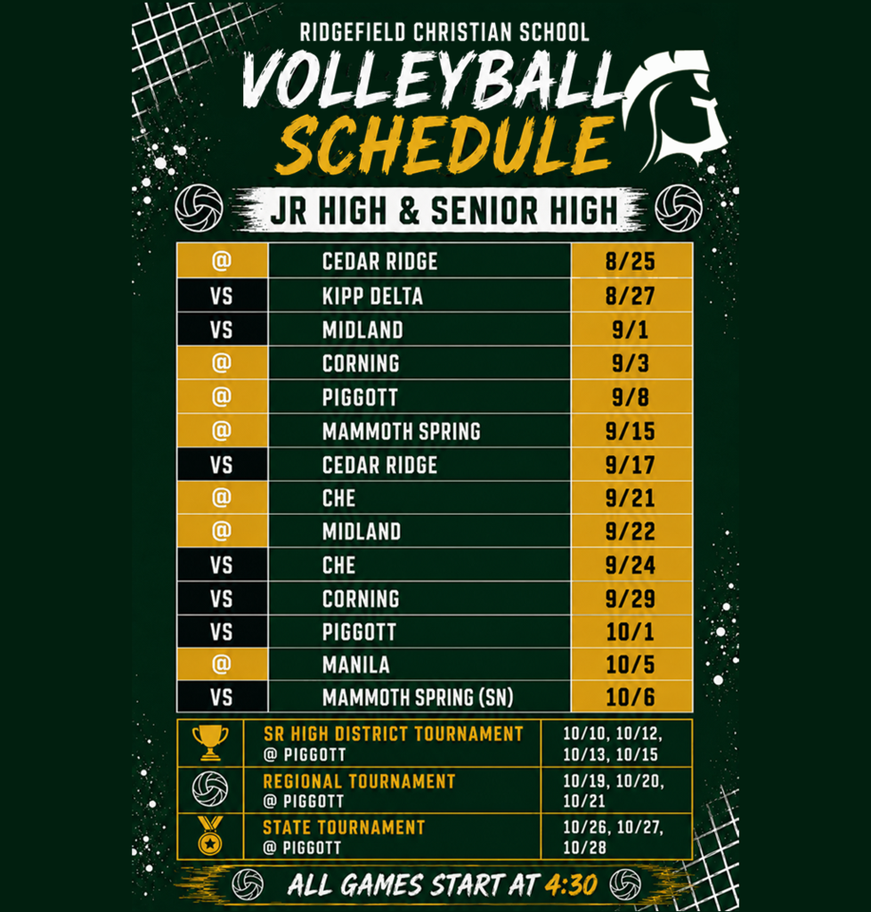 Volleyball Schedule