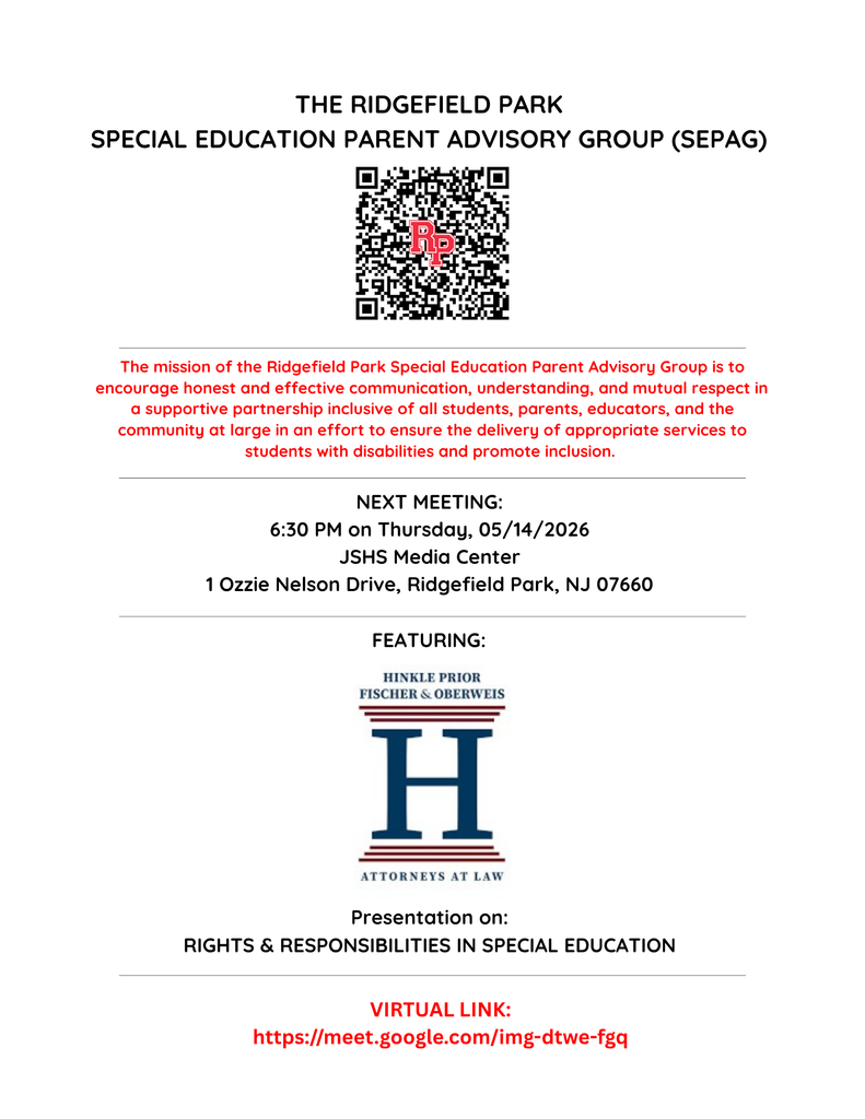 SEPAG meeting flyer with qr code text is written in caption