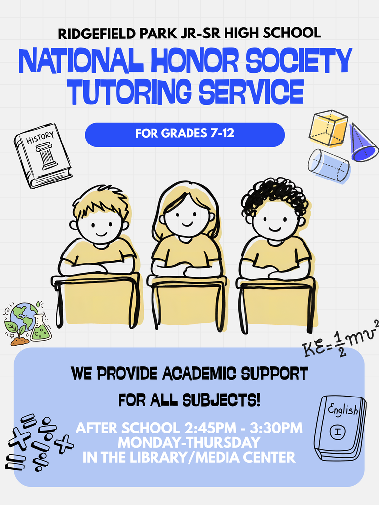 NHS Tutoring Monday-Thursday after school flyer
