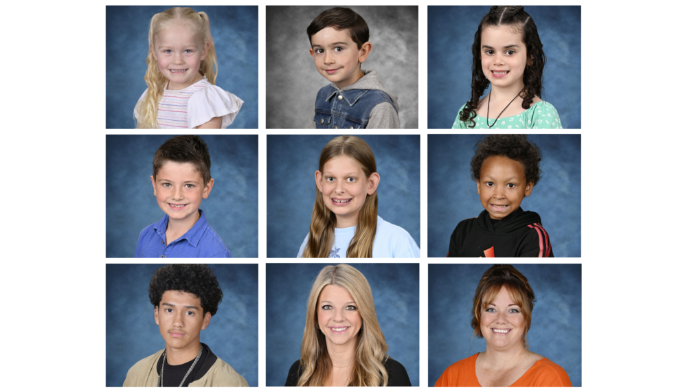 Collage of the February 2026 students and employees of the month
