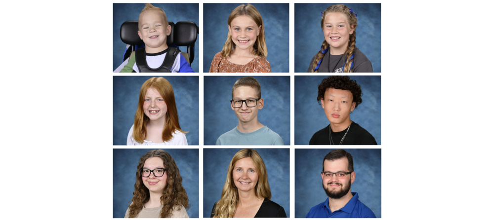 A collage of our students and employees of the month for March 2026