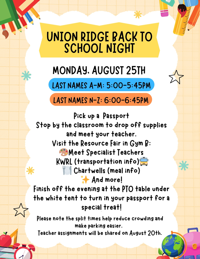 Back to school night