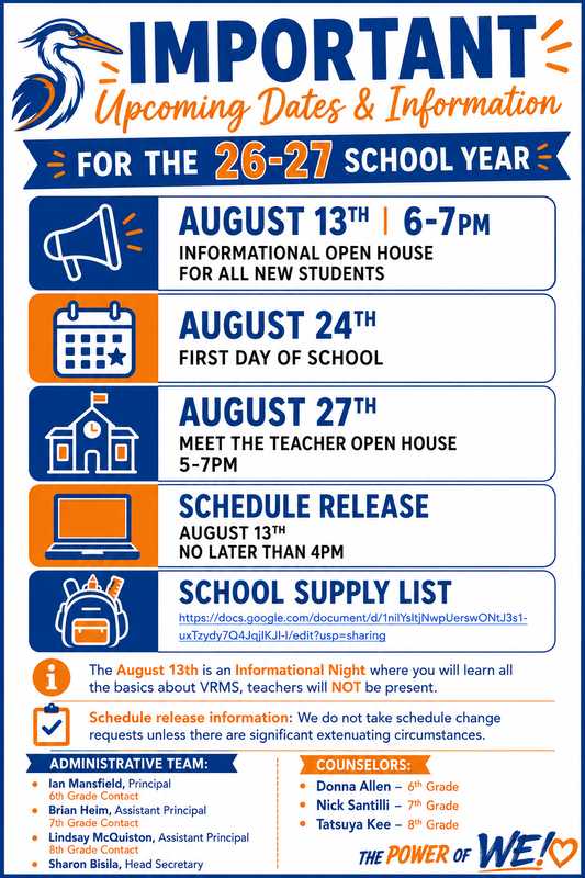 A graphic with the Heron logo and a recap of the information presented in the body of the news post