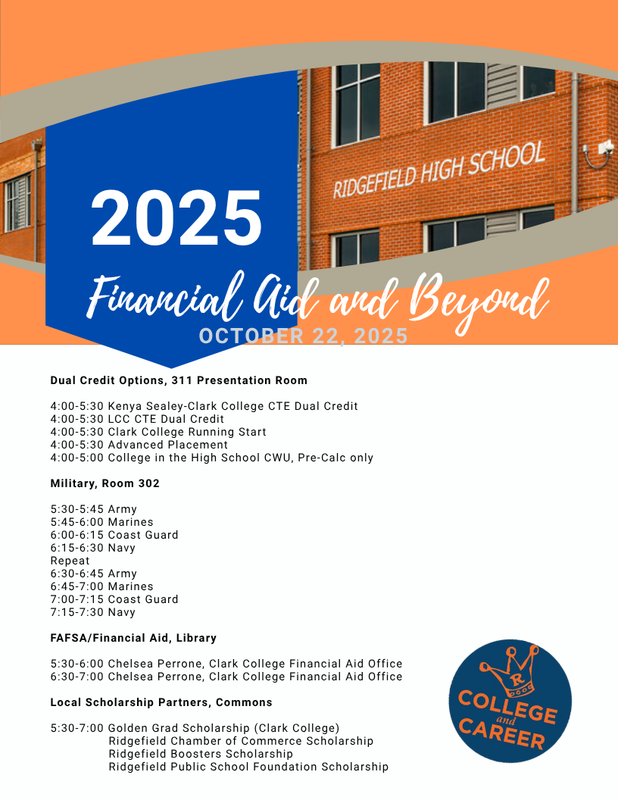 A flyer for the Financial Aid and Beyond Night