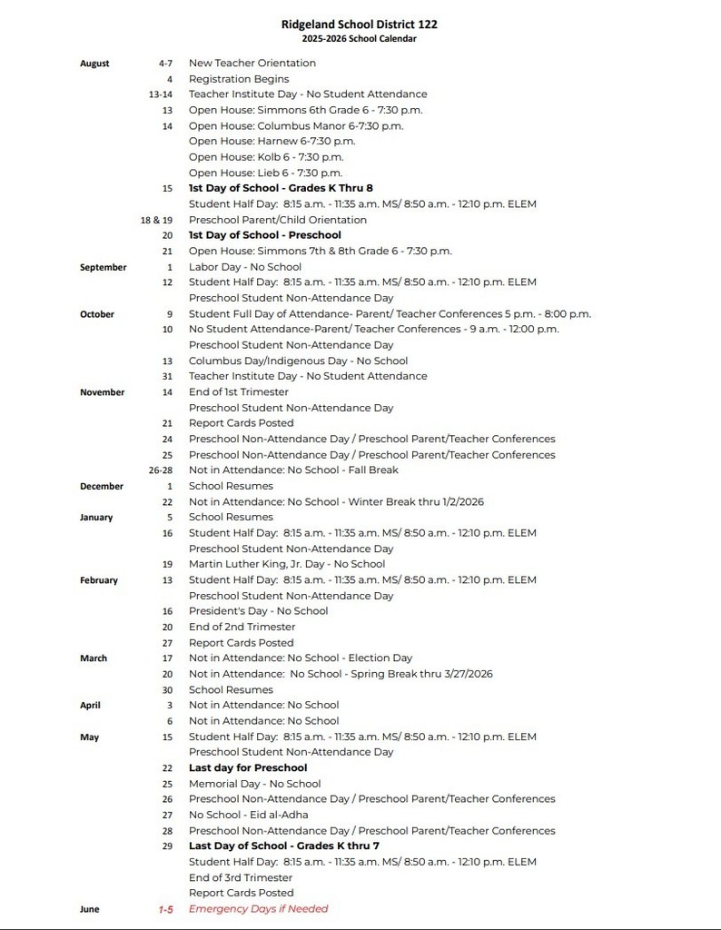 Calendar
