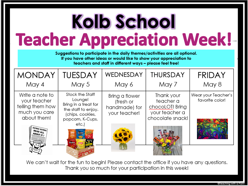 Teacher Appreciation Flyer