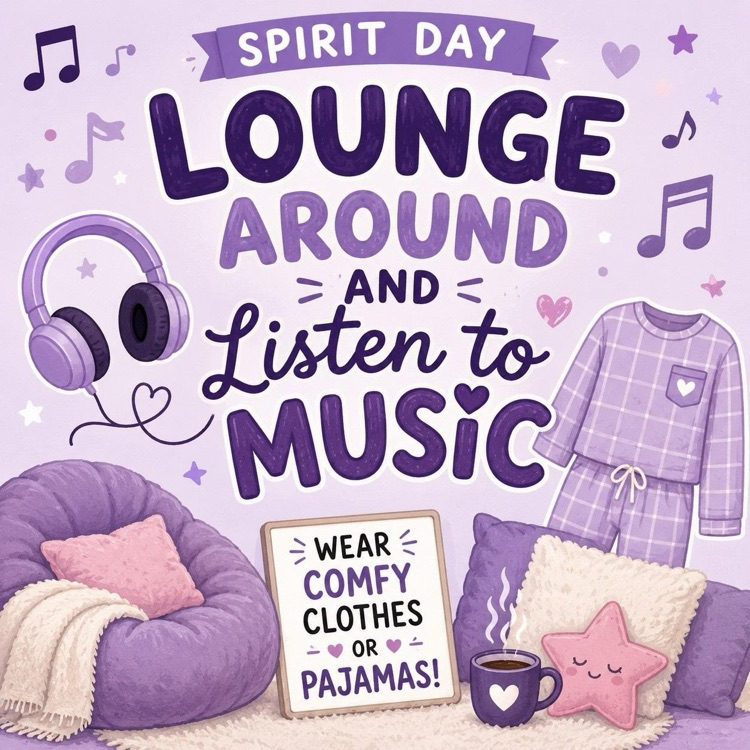 lounge around and listen to music