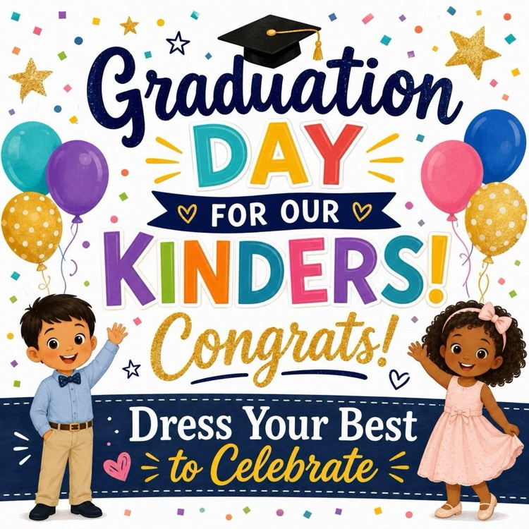 Kinder Graduation, dress your best