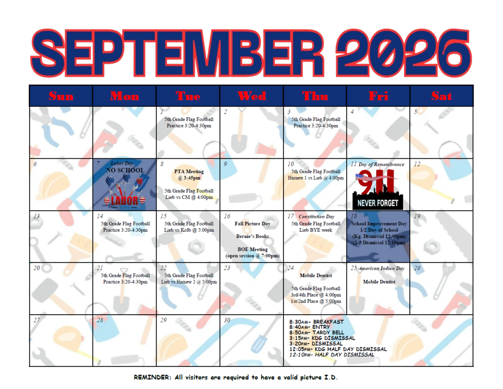 September Calendar