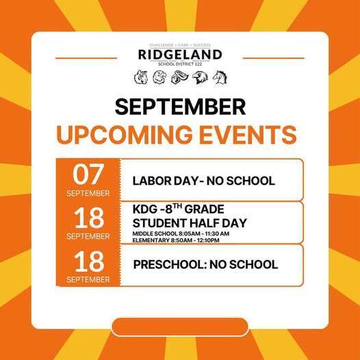 September Upcoming Events