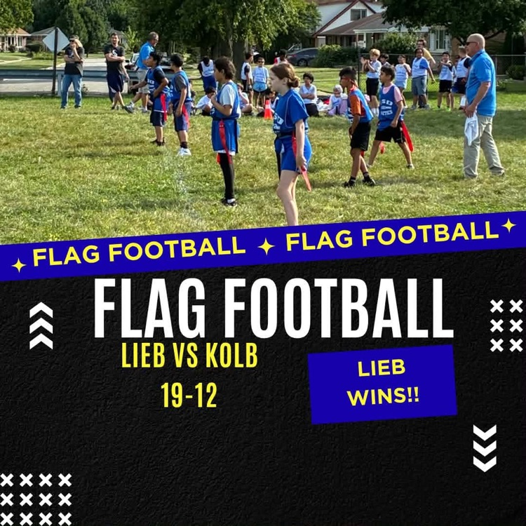 Flag Football Lieb vs Kolb 19-12