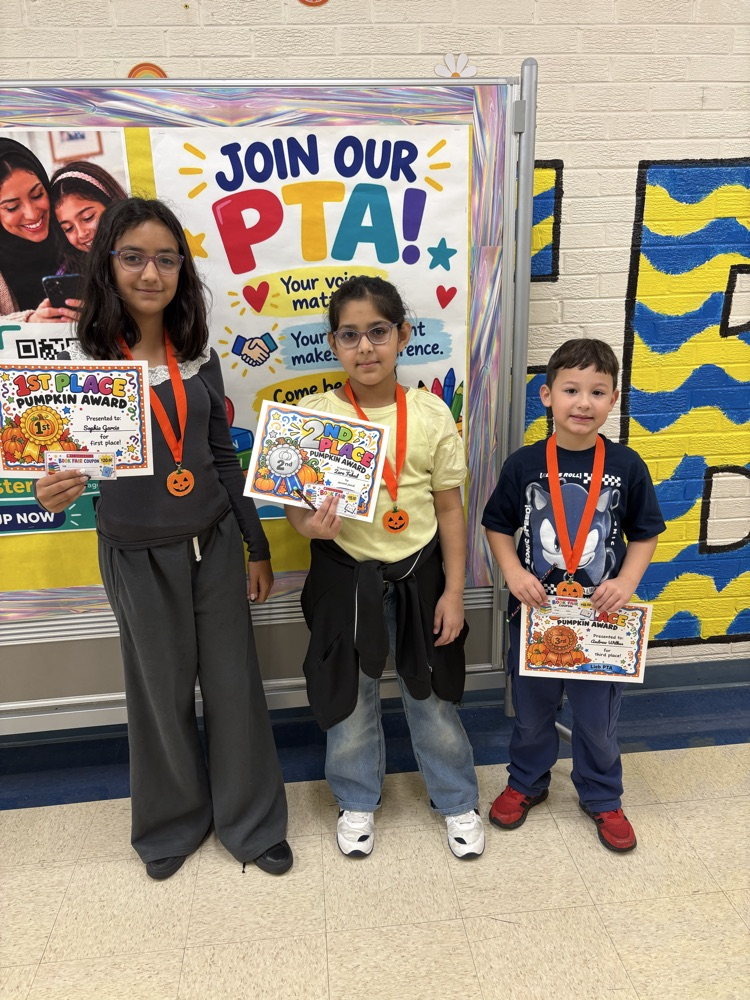 1st, 2nd, 3rd pumpkin winners