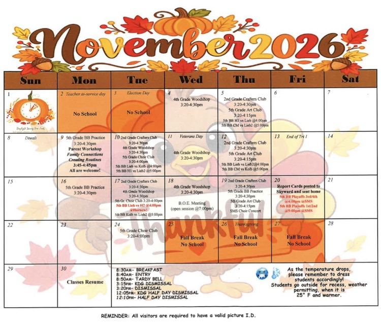 November Calendar