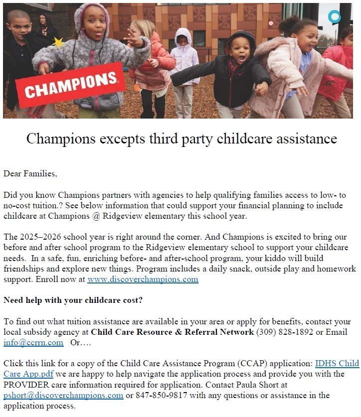 Childcare Assistance