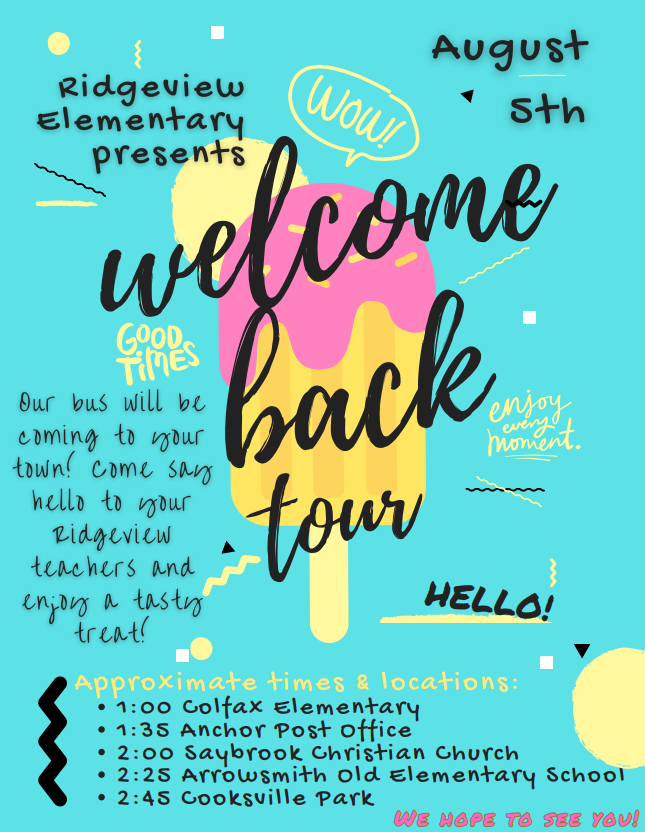 Welcome back tour