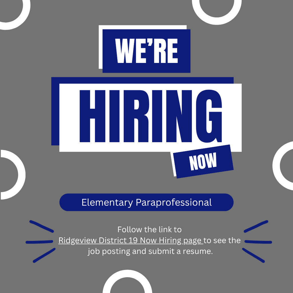 Elementary para job posting