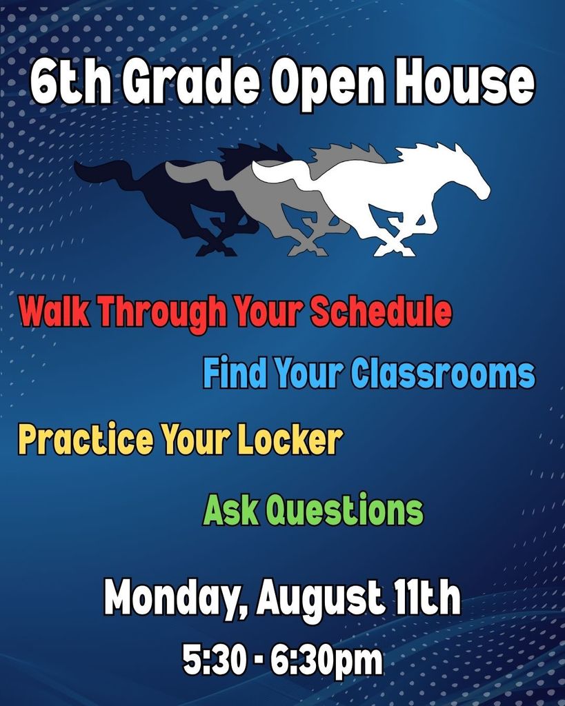 6th Grade Open House
