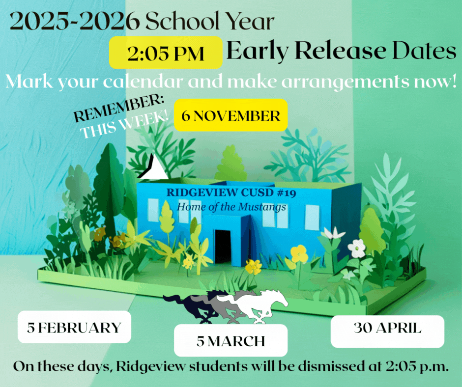 Early Dismissal  Day, Thursday, November 6, 2025