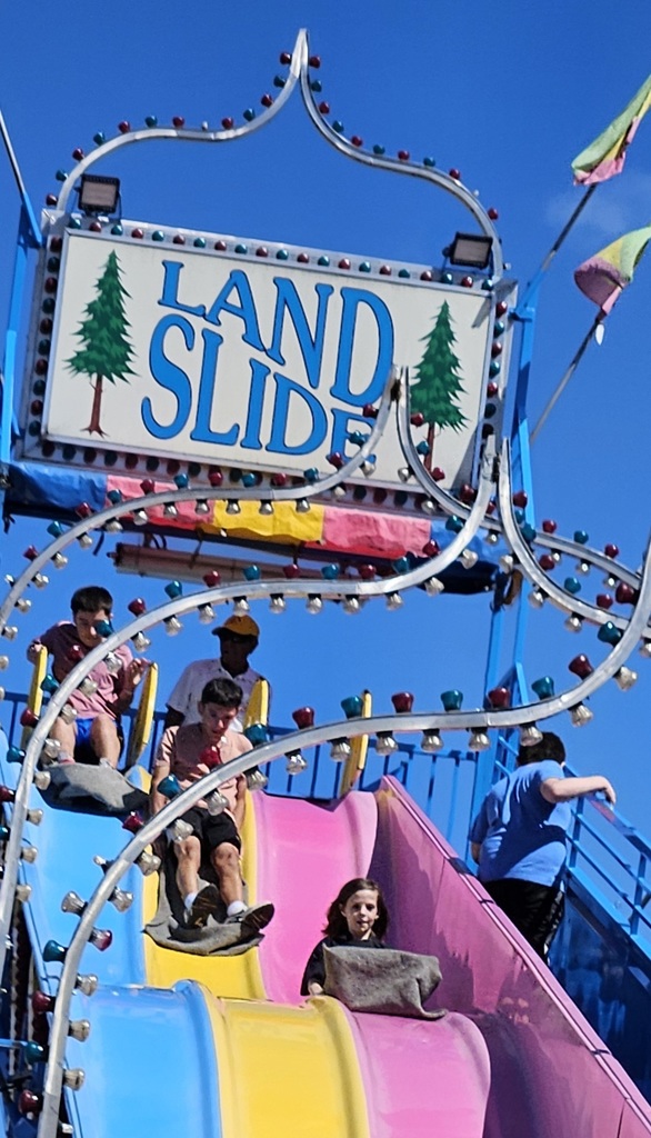 Students having fun at the carnival.