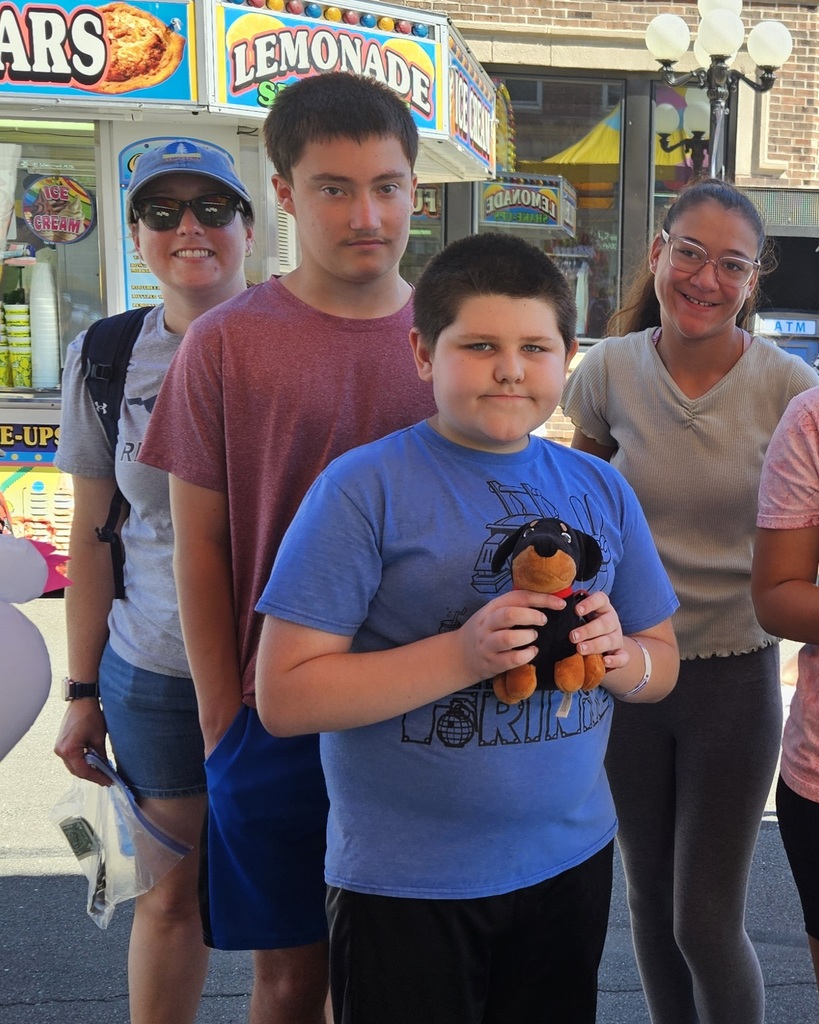 Students having fun at the carnival.