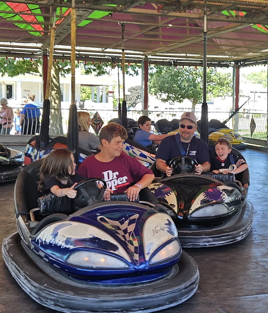 Students having fun at the carnival.