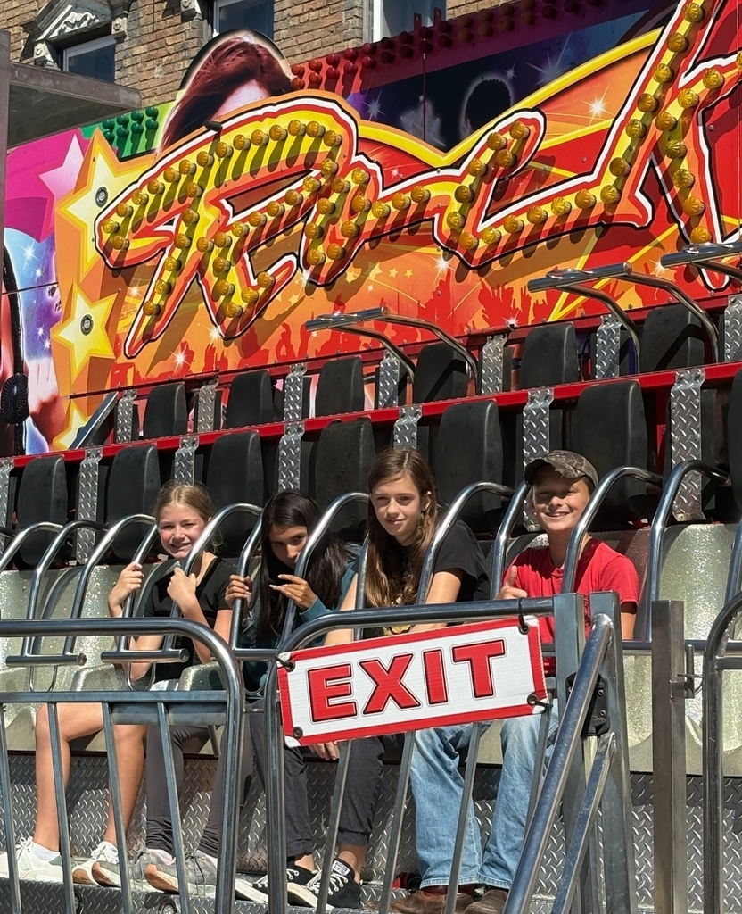 Students having fun at the carnival.