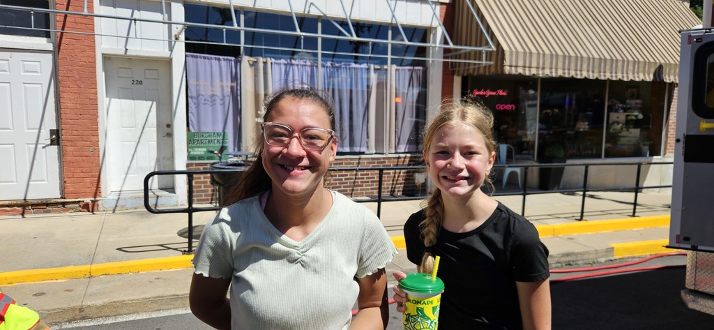 Students having fun at the carnival.