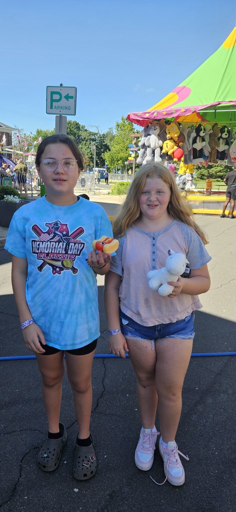 Students having fun at the carnival.