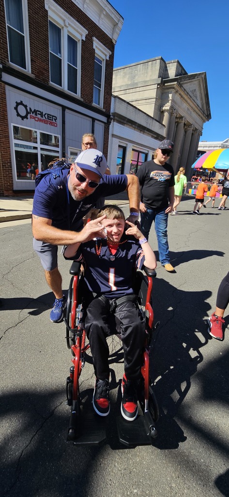 A student having fun at the carnival.