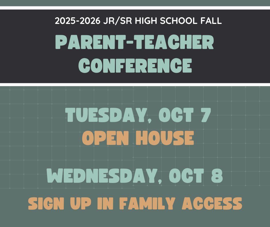 Jr/Sr High Parent Teacher Conferences
