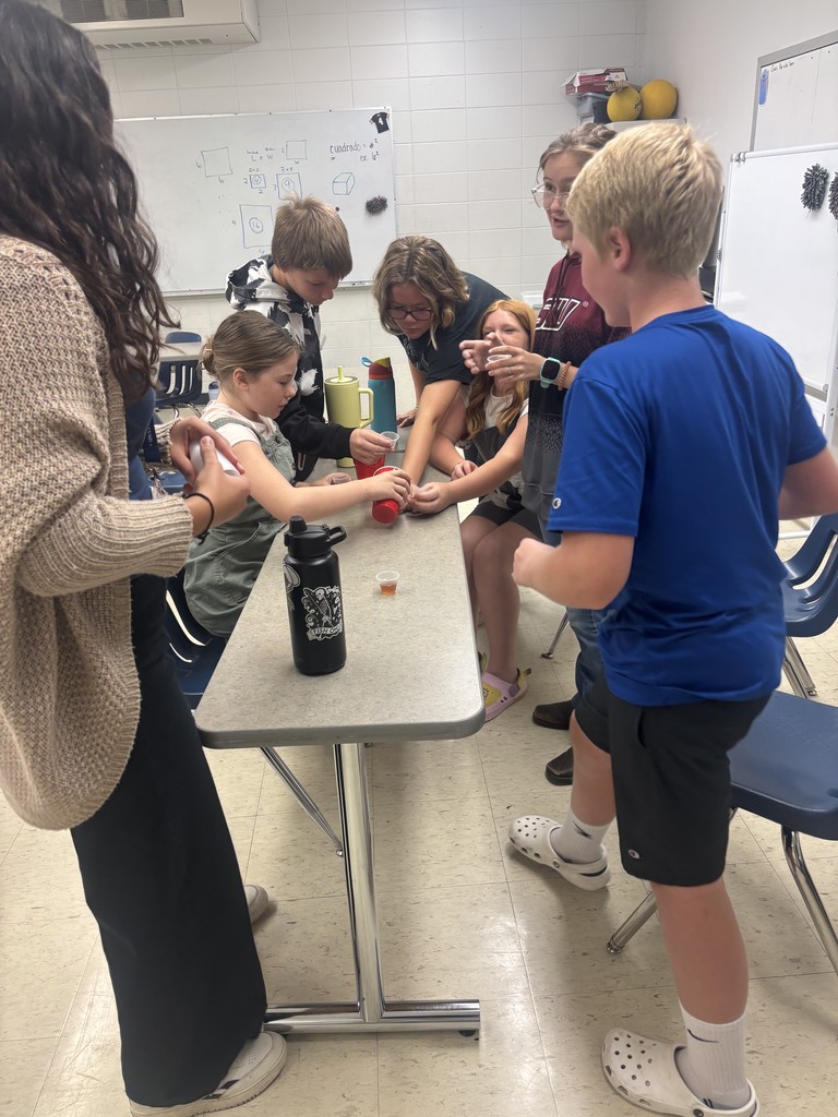 Students are ready to test the recipe.