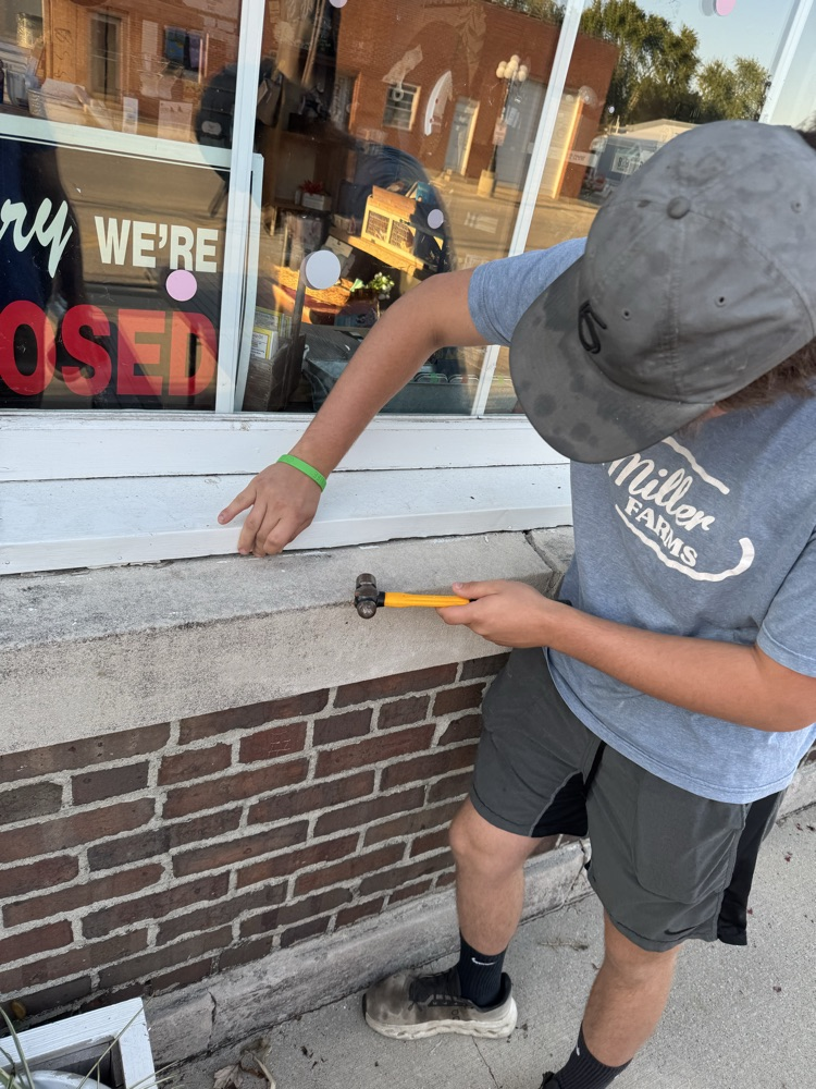 Tacking some aluminum wrap back on