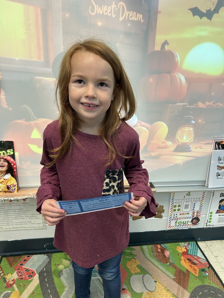 Mustang Awards in Pre-K