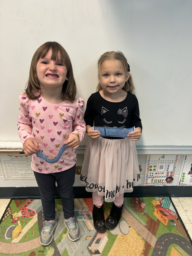 Mustang Awards in Pre-K