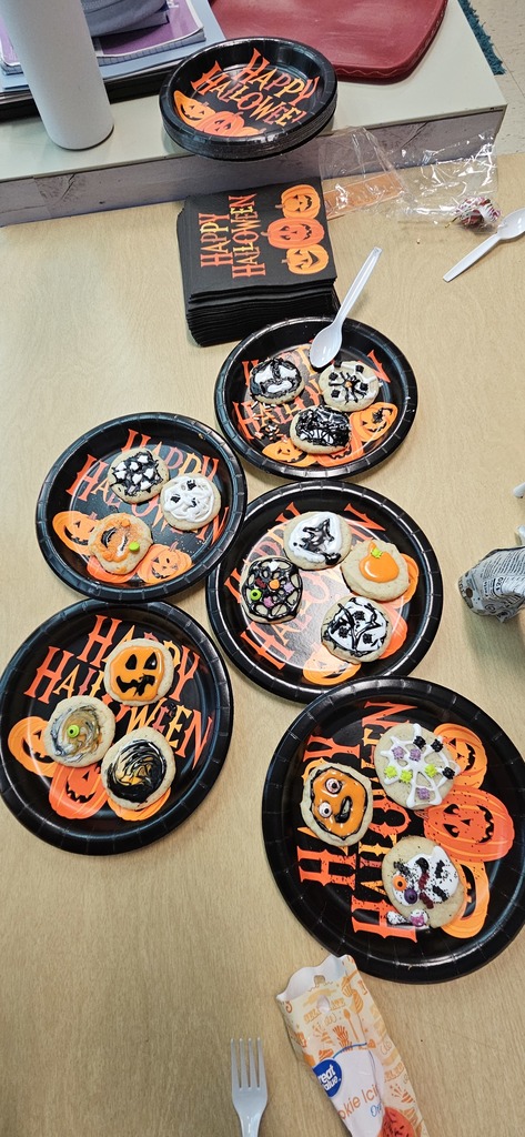 Decorated cookies.