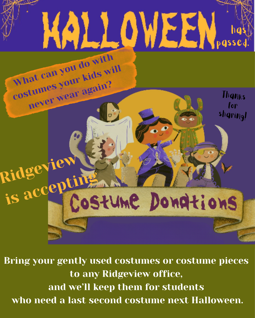 accepting costume donations 