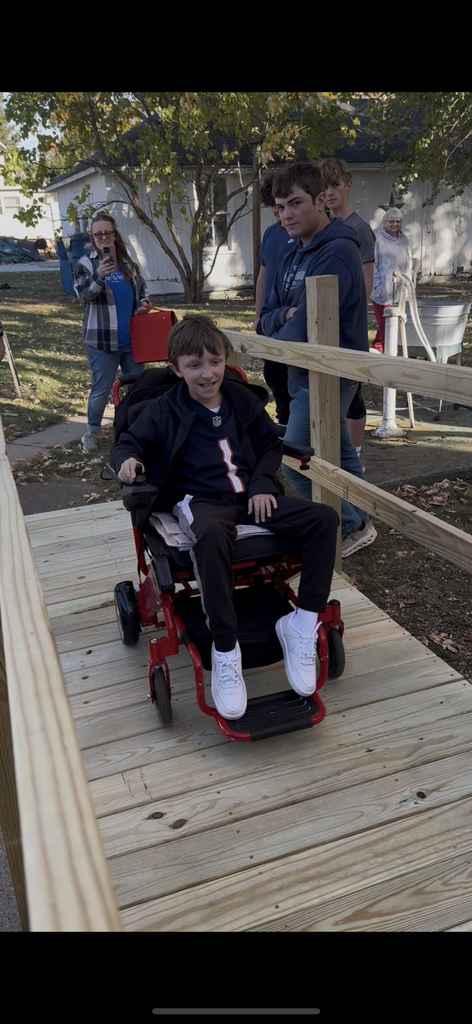 The first drive up the ramp!