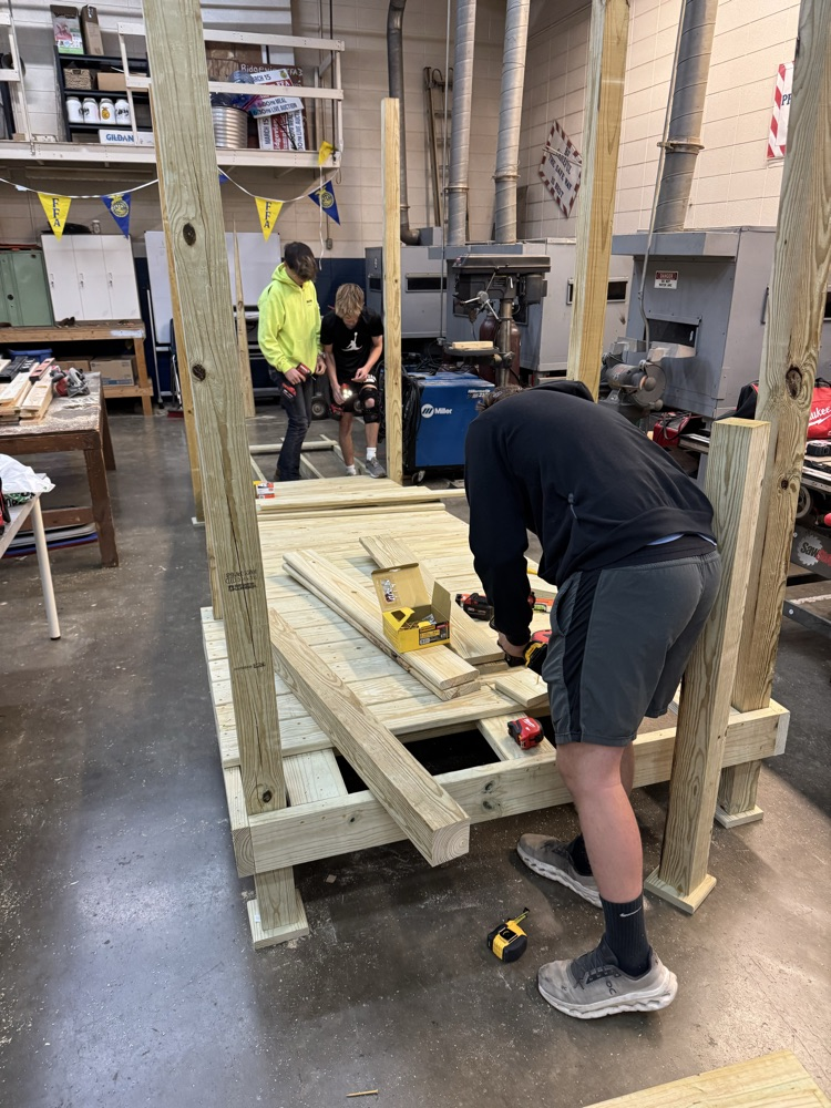 Building it in the shop before the install