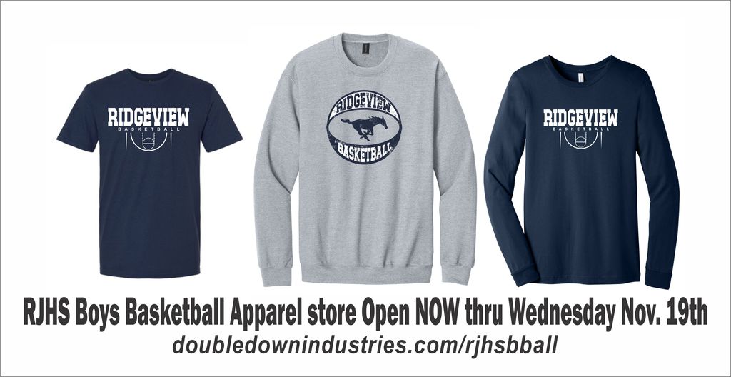 RJHS Boys Basketball Apparel now available