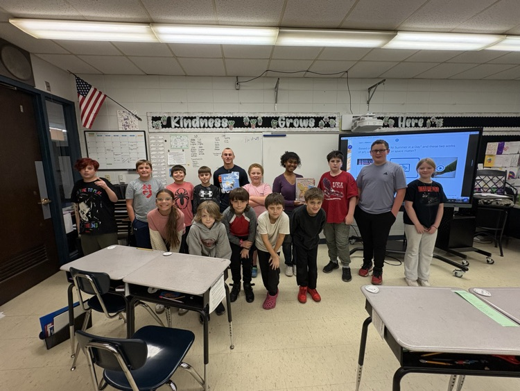 Class with high school students on Kindness Day