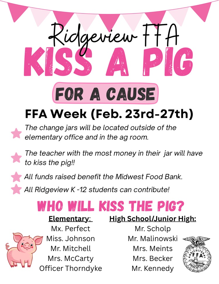 FFA Week Kiss A Pig