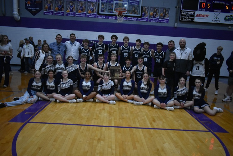 Basketball Players, Cheerleaders, and Coaches