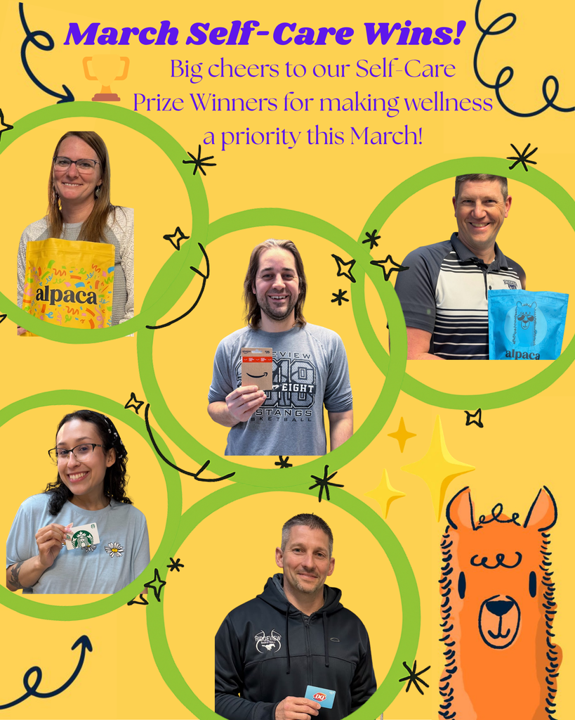 March Self-Care Winners