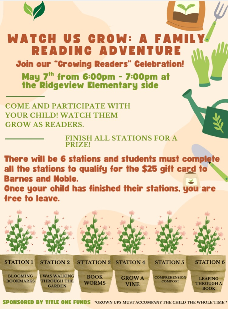 family reading night flyer 